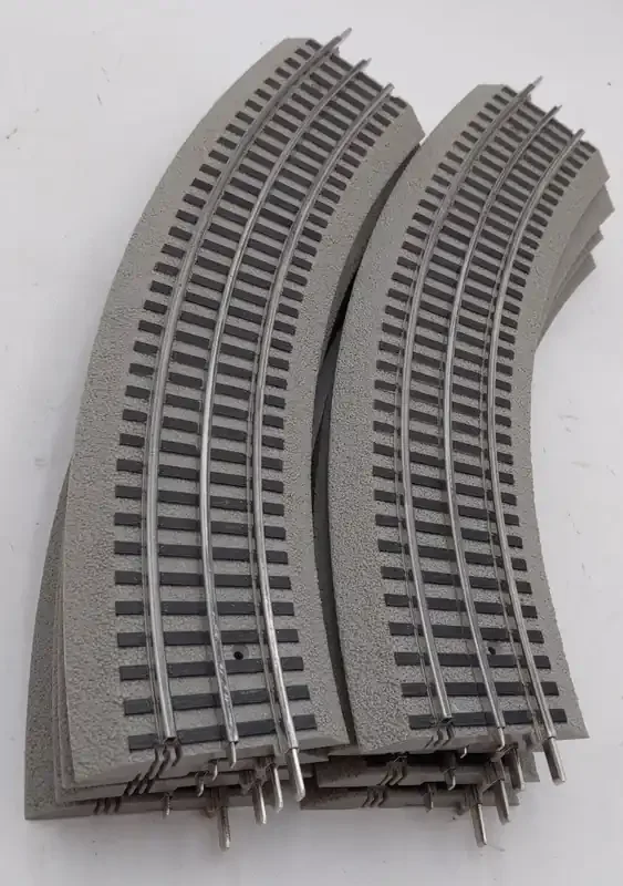 Lionel 6-12015 FasTrack O36 45-Degree Curved Track (8) EX