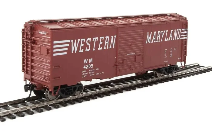 Walthers 910-2269 HO Western Maryland 40‘ ACF Welded Boxcar with 8‘ Door 4205