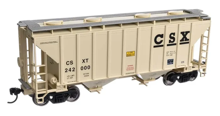 Walthers 910-7978 HO CSX 37‘ 2980 Cubic-Foot 2-Bay Covered Hopper RTR 242000