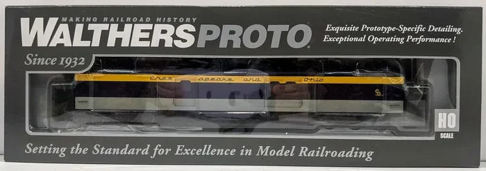 Walthers 920-9501 HO C&O “George Washington” 70‘ ACF Arched-Roof Baggage Car LN/Box